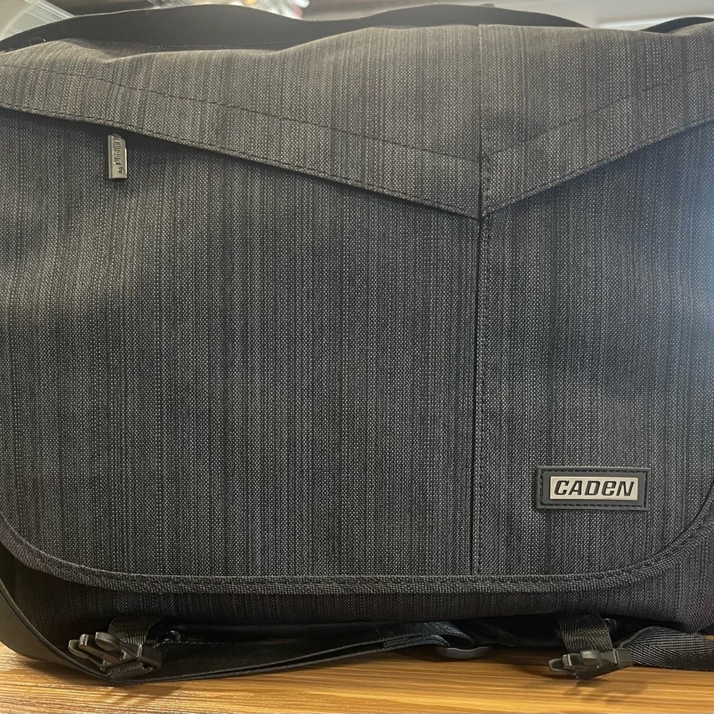 Gray Men's Messenger Bag